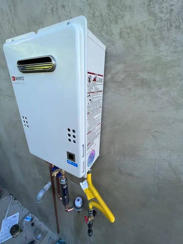 Tankless water heater installation for Pleasantview homes
